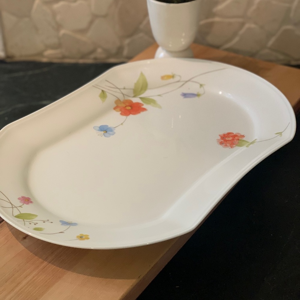 MIKASA | “Just Flowers” | Vintage China Platter